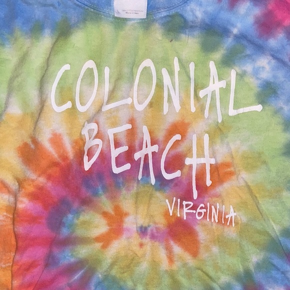 Colonial Beach tie dye shirt kids Large. - Picture 3 of 4